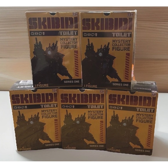 SKIBIDI TOILET Mystery Collector Figures Bundle 5 Boxes New Sealed Viral YouTube - Picture 1 of 4